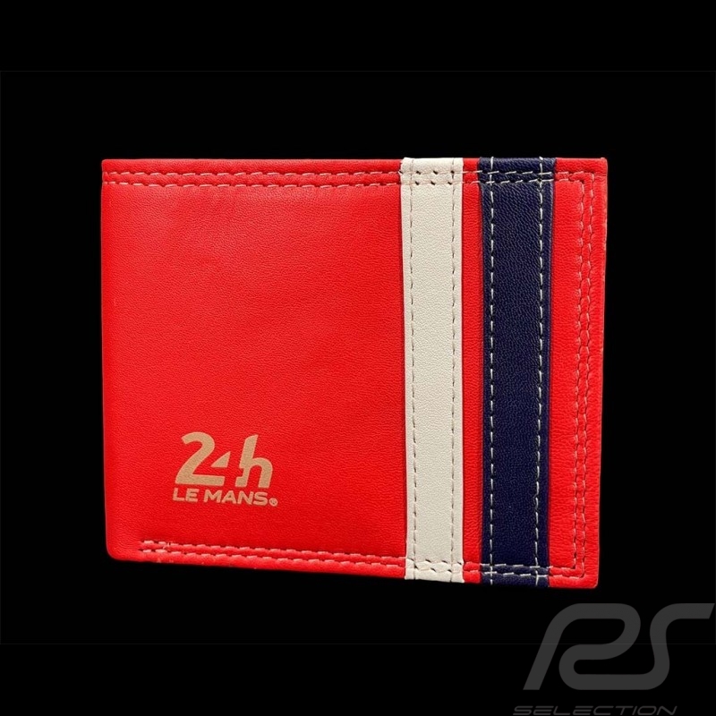 Brieftasche 24h Le Mans Compact Leder Leuchtendes Rot Bignan 26775-3037