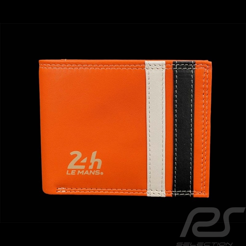 Brieftasche 24h Le Mans Compact Leder Orange Bignan 26775-1206