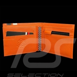 Brieftasche 24h Le Mans Compact Leder Orange Bignan 26775-1206
