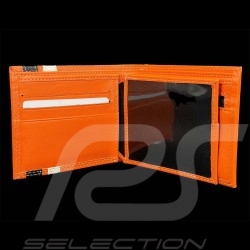 Wallet 24h Le Mans Compact Orange Leather Bignan 26775-1206
