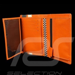 Brieftasche 24h Le Mans Leder Orange Walcker 26777-1606