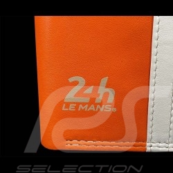 Portefeuille 24h Le Mans Cuir Orange Walcker 26777-1606