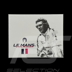 Portefeuille Steve McQueen Le Mans Compact Cuir Marron Foncé Tyler 26774-0199