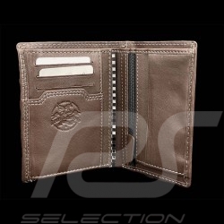 Wallet Steve McQueen Le Mans Compact Dark Brown Leather Tyler 26774-0199