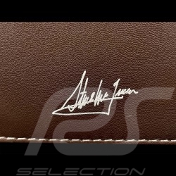 Wallet Steve McQueen Le Mans Compact Dark Brown Leather Tyler 26774-0199