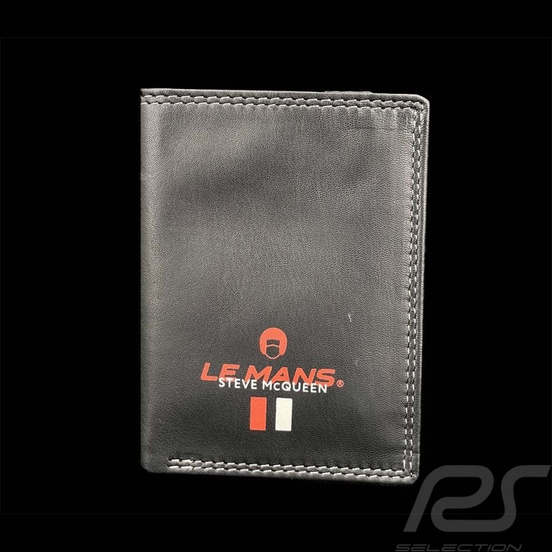 Portefeuille Steve McQueen Le Mans Compact Cuir Noir Tyler 26774-1504
