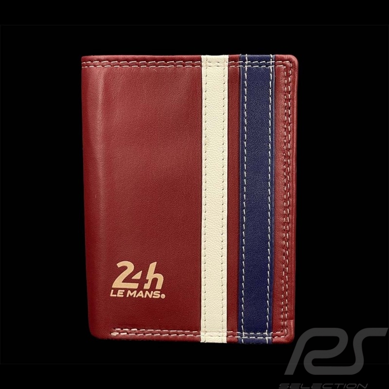 Brieftasche 24h Le Mans Leder Dunkelrot Walcker 26777-4010