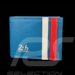 Wallet 24h Le Mans Compact Gitane Blue Leather Bignan 26775-3183