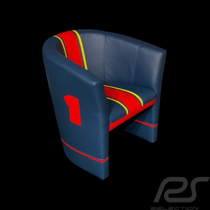 Tub chair Racing F1 n° 1 Max Red / White