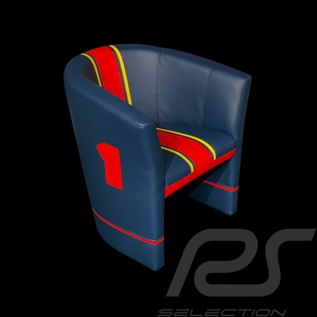 Tub chair Racing F1 n° 1 Max Red / White