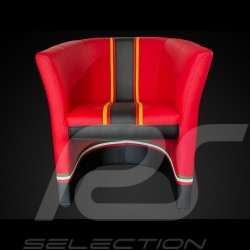 Fauteuil cabriolet Racing F1 n° 16 Charles Rouge / Noir
