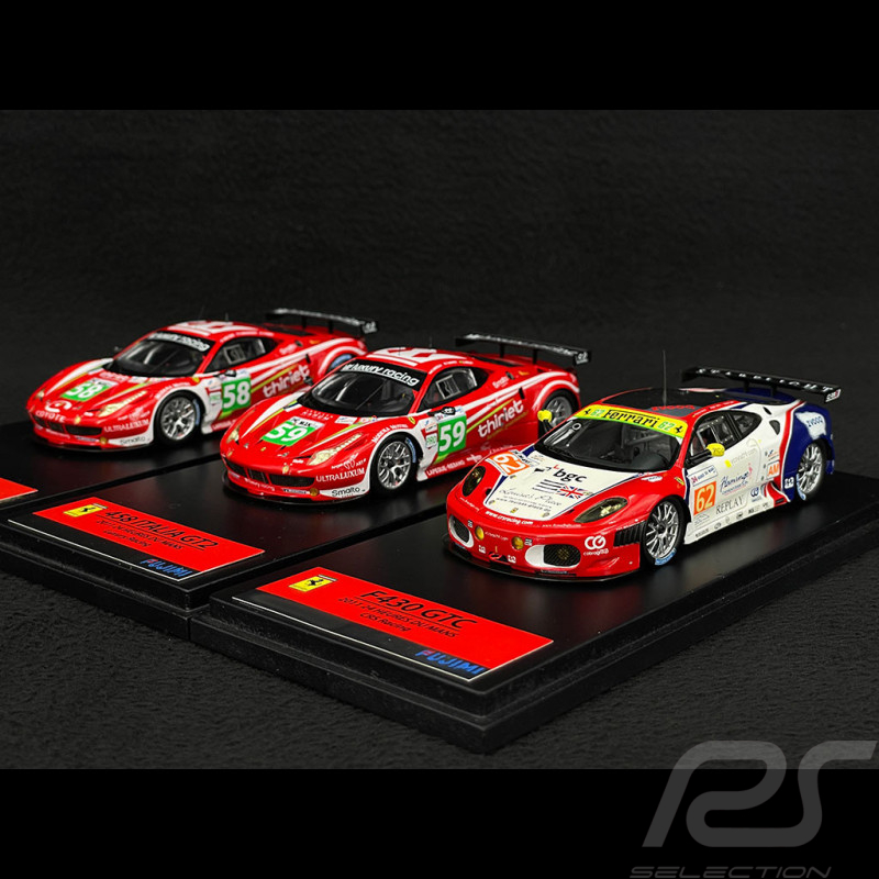 Set von 3 Ferrari 24h Le Mans 2011 1/43 True Scale Models