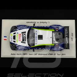 Aston Martin DBR9 n° 009 GT Tour 2011 1/43 Spark SF027