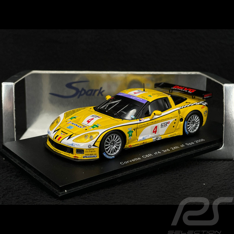 Chevrolet Corvette C6R n° 4 3. 24h Spa 2006 1/43 Spark S0176