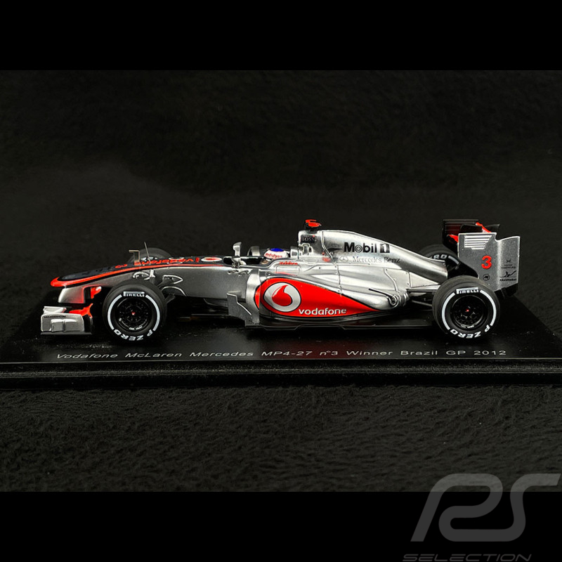 Jenson Button McLaren Mercedes MP4-27 n° 3 Vainqueur GP Brésil 2012 F1 1/43 Spark S3049 Jenson Button McLaren Mercedes MP4-27 n° 3 Vainqueur GP Brésil 2012 F1 1/43 Spark S3049