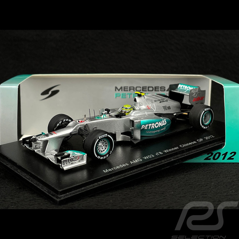 Nico Rosberg Mercedes AMG W03 n° 8 Winner GP China 2012 F1 1/43 Spark S3043