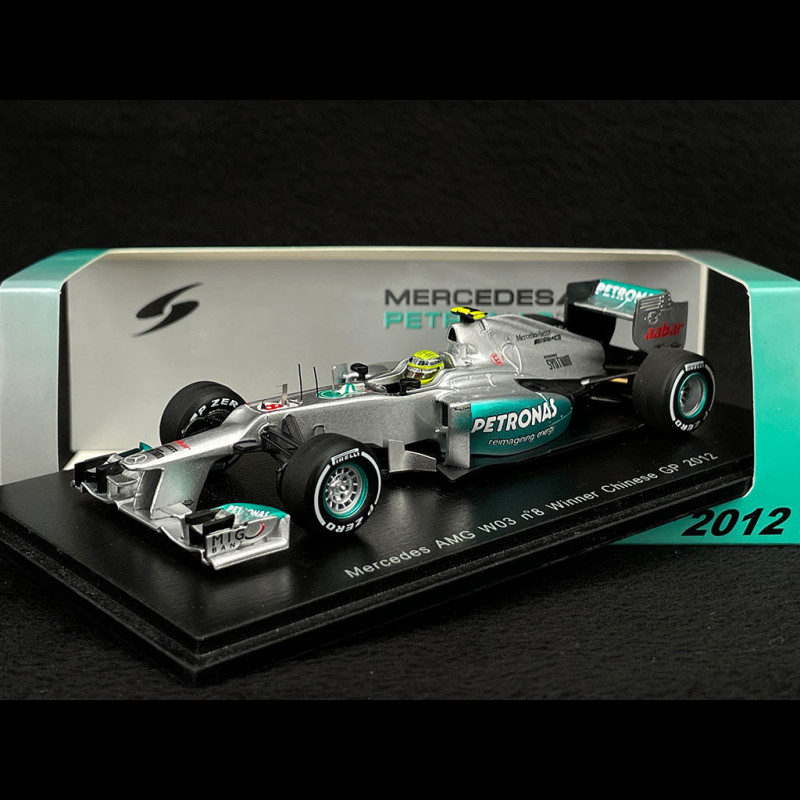 Nico Rosberg Mercedes AMG W03 n° 8 Winner GP China 2012 F1 1/43
