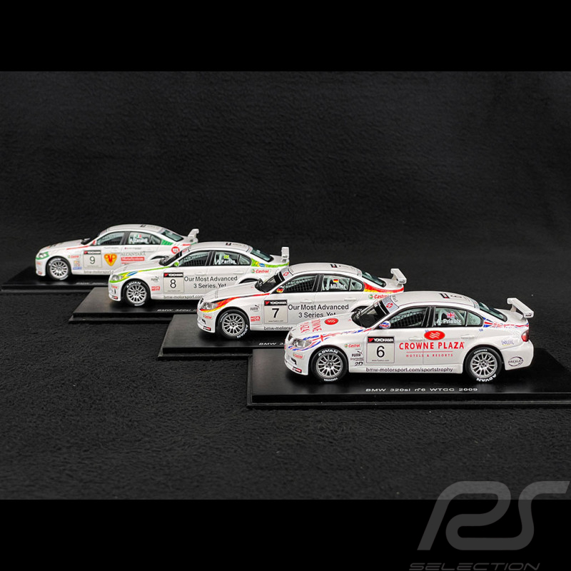 Set von 4 BMW 320i WTCC 2009 1/43 Spark