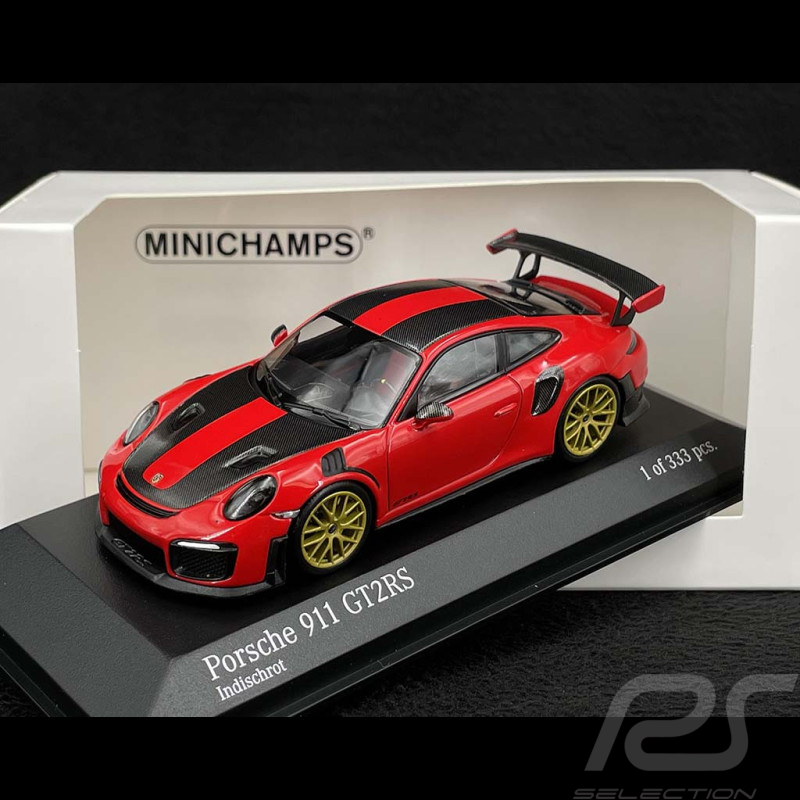 Porsche 911 GT2 RS Type 991 Weissach Package 2018 Rouge Indien 1/43 Minichamps 413067291