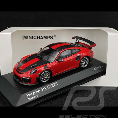Porsche 911 GT2 RS Type 991 Weissach Package 2018 Indischrot 1/43 Minichamps 413067290