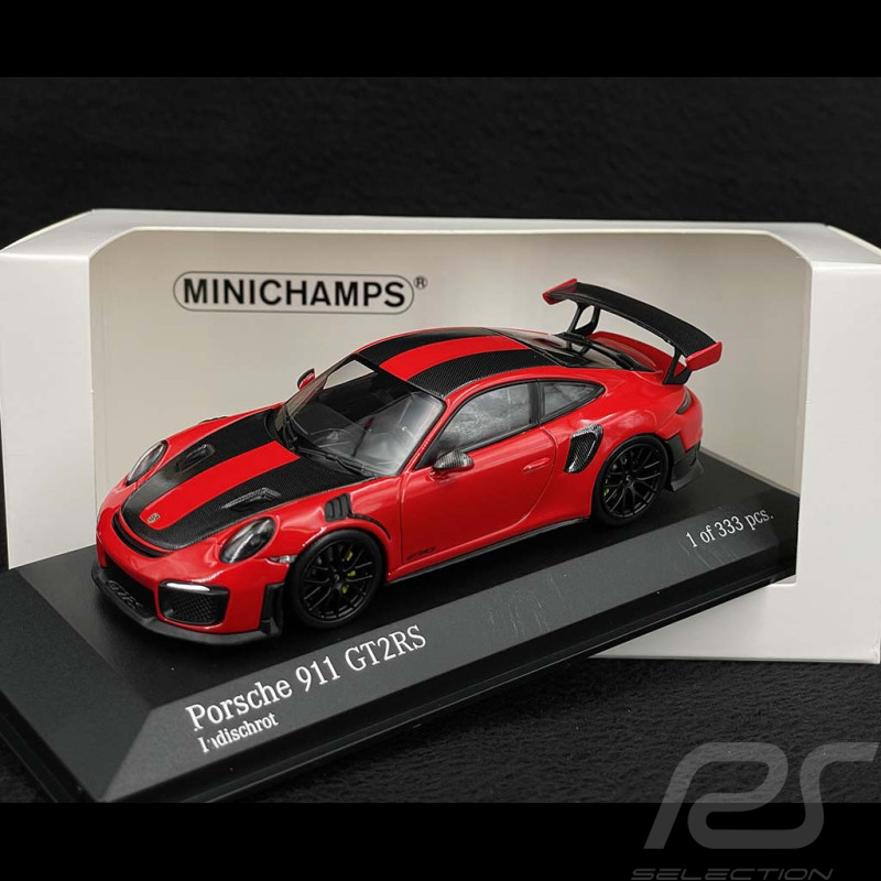 Porsche 911 GT2 RS Type 991 Weissach Package 2018 Rouge Indien 1/43 Minichamps 413067292