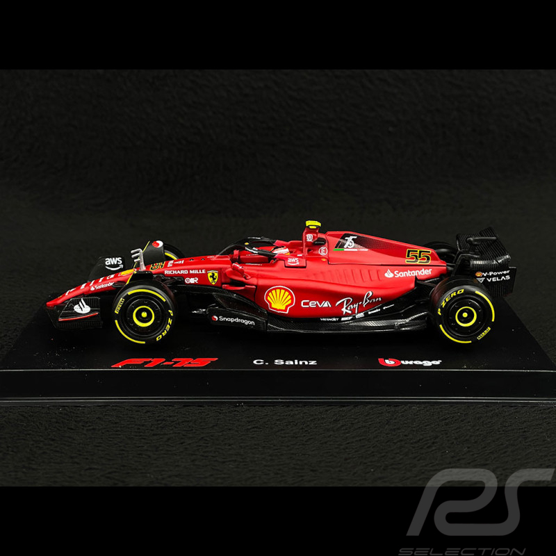 Ferrari F1 F75 n° 55 Formula 1 Championship 2022 Carlos Sainz 1/43 Bburago 18-36831S
