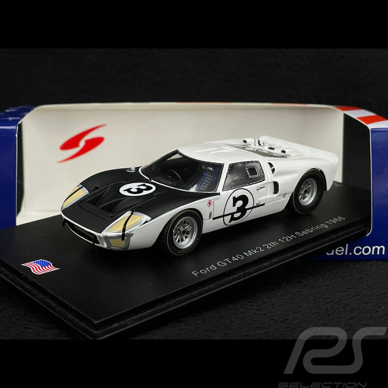 Ford GT40 Mk II n° 3 2. 12h Sebring 1966 1/43 Spark US255