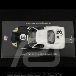 Ford GT40 Mk II n° 3 2ème 12h Sebring 1966 1/43 Spark US255