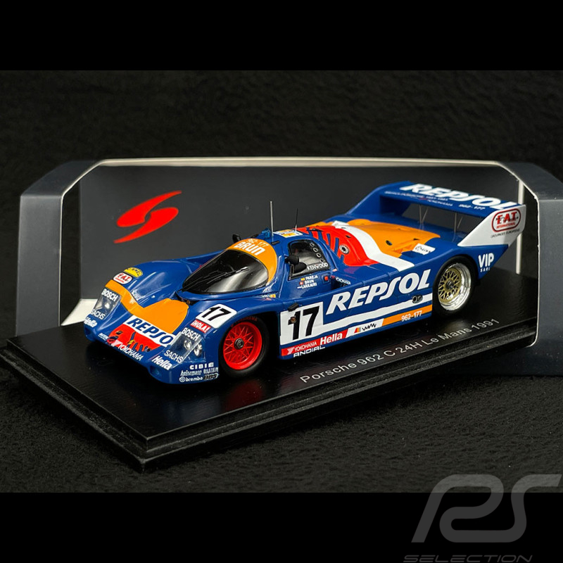 Porsche 962 C n° 17 24h Le Mans 1991 1/43 Spark S9975