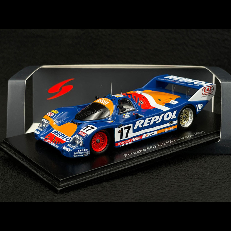 Porsche 962 C n° 17 24h Le Mans 1991 1/43 Spark S9975