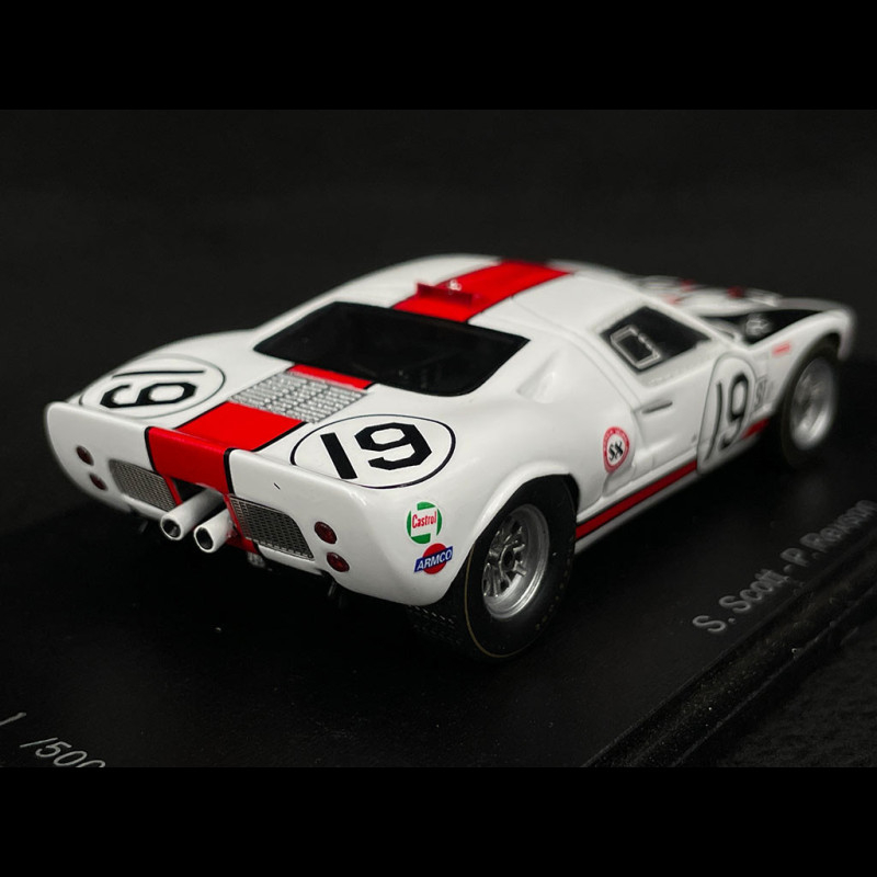 Ford GT40 n° 19 3rd 12h Sebring 1966 1/43 Spark US251