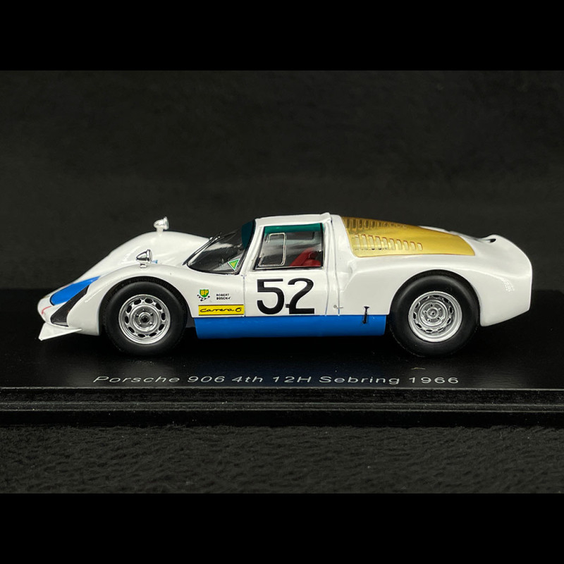 Porsche 906 n° 52 12h Sebring 1966 1/43 Spark US266