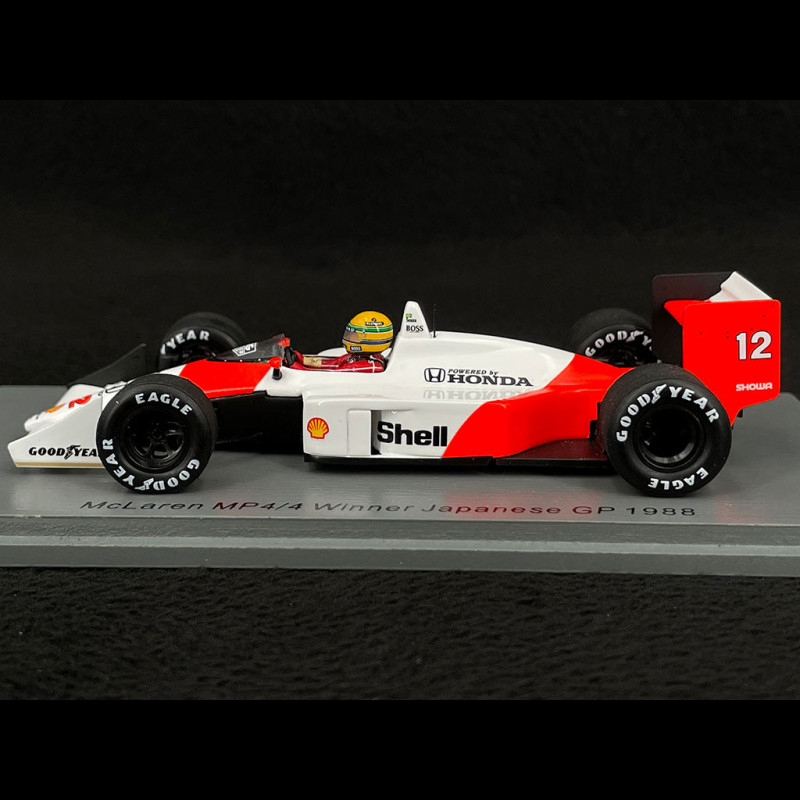 Ayrton Senna McLaren MP4/4 n° 12 Winner Japan GP 1988 F1 1/43 Spark S5397