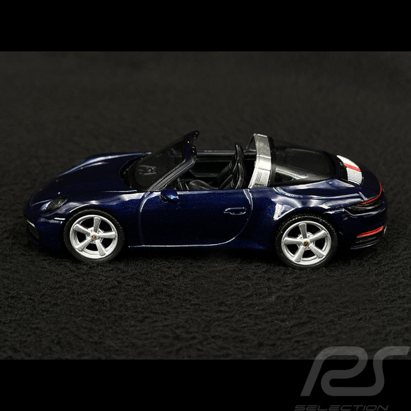 Porsche 911 Targa 4S Type 992 2021 Bleu Gentiane 1/64 MiniGT MGT00412