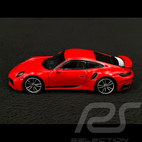 Porsche 911 Turbo S Type 992 2021 Indischrot 1/64 MiniGT MGT00423