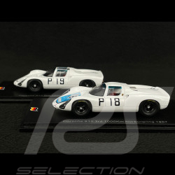 Duo Porsche 910 n° 19 & n° 18 2ème & 3ème 1000km Nürburgring 1967 1/43 Spark