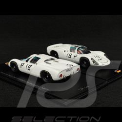 Duo Porsche 910 n° 19 & n° 18 2nd & 3rd 1000km Nürburgring 1967 1/43 Spark
