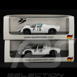 Duo Porsche 910 n° 19 & n° 18 2nd & 3rd 1000km Nürburgring 1967 1/43 Spark