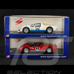 Duo Porsche 906 n° 52 & n° 49 12h Sebring 1966 1/43 Spark