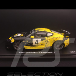 Exemplaire n° 00/2000 Porsche 718 Cayman GT4 Clubsport 2019 n° 4 présentation 1/18 Minichamps WAP0214150K