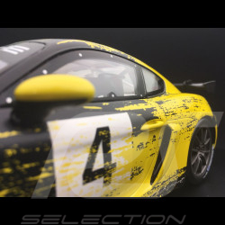 Exemplaire n° 00/2000 Porsche 718 Cayman GT4 Clubsport 2019 n° 4 présentation 1/18 Minichamps WAP0214150K