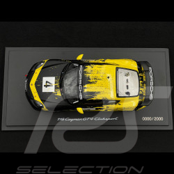 Copy n° 00/2000 Porsche 718 Cayman GT4 Clubsport 2019 n° 4 présentation 1/18 Minichamps WAP0214150K