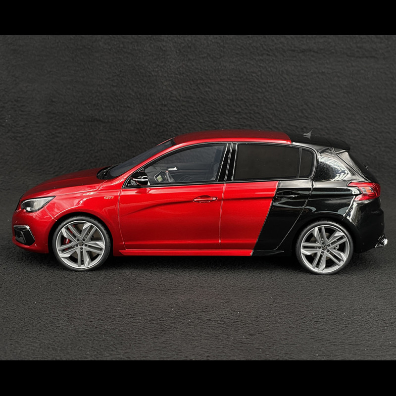Miniature 1/18 Otto Mobile – Peugeot 308 GT – Rouge Métallisé 2022 – Résine
