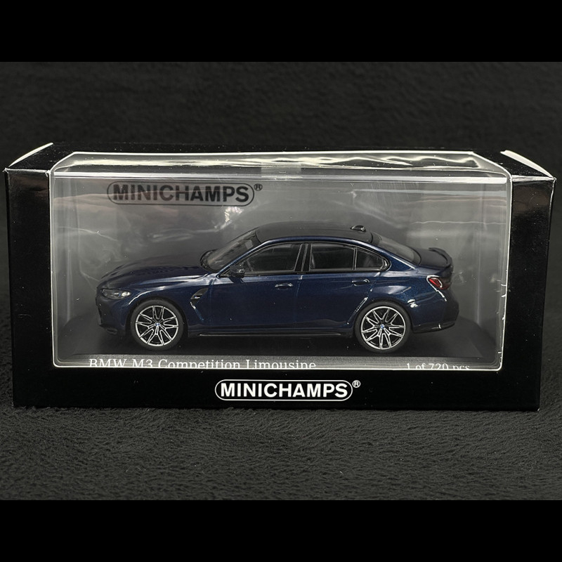 BMW M3 Competition Limousine 2020 Tansanite Blue 1/43 Minichamps 410020201