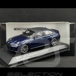 BMW M3 Competition Limousine 2020 Bleu Tanzanite 1/43 Minichamps 410020201