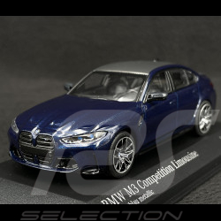 BMW M3 Competition Limousine 2020 Bleu Tanzanite 1/43 Minichamps 410020201