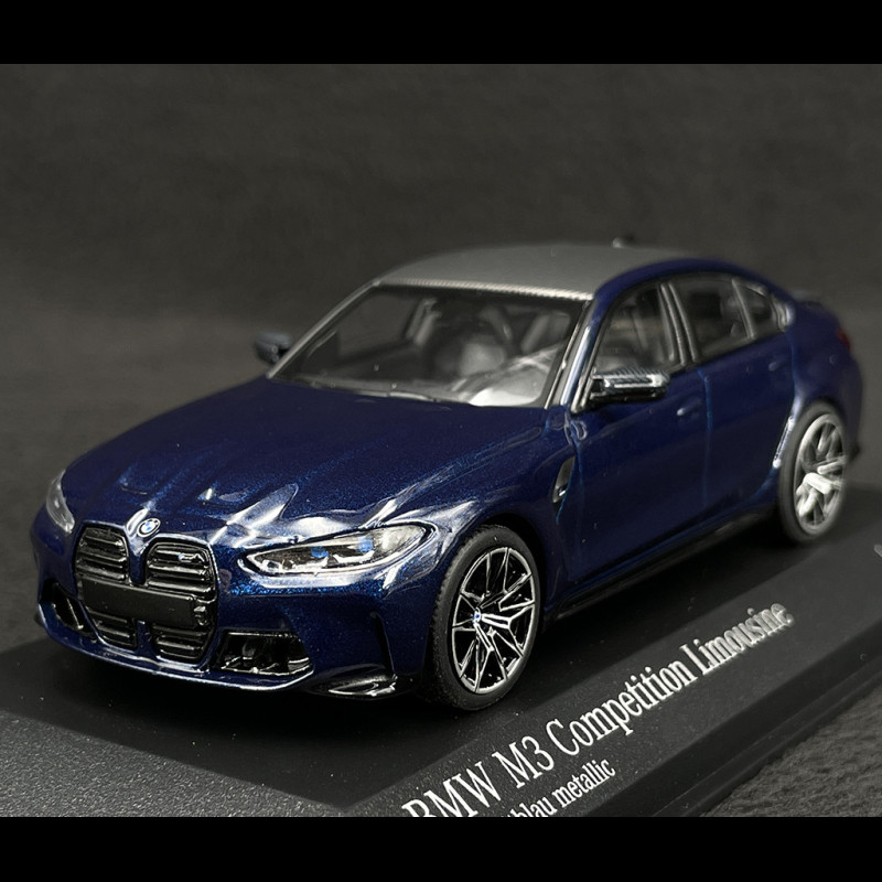 BMW M3 Competition Limousine 2020 Tansanite Blue 1/43 Minichamps 410020201