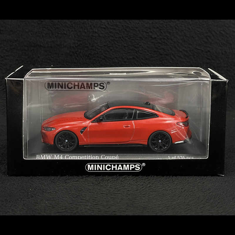 MINICHAMPS 1/43 BMW M4 2020 Rouge Voiture Miniature de Collection,  410020121, Red : : Jeux et Jouets