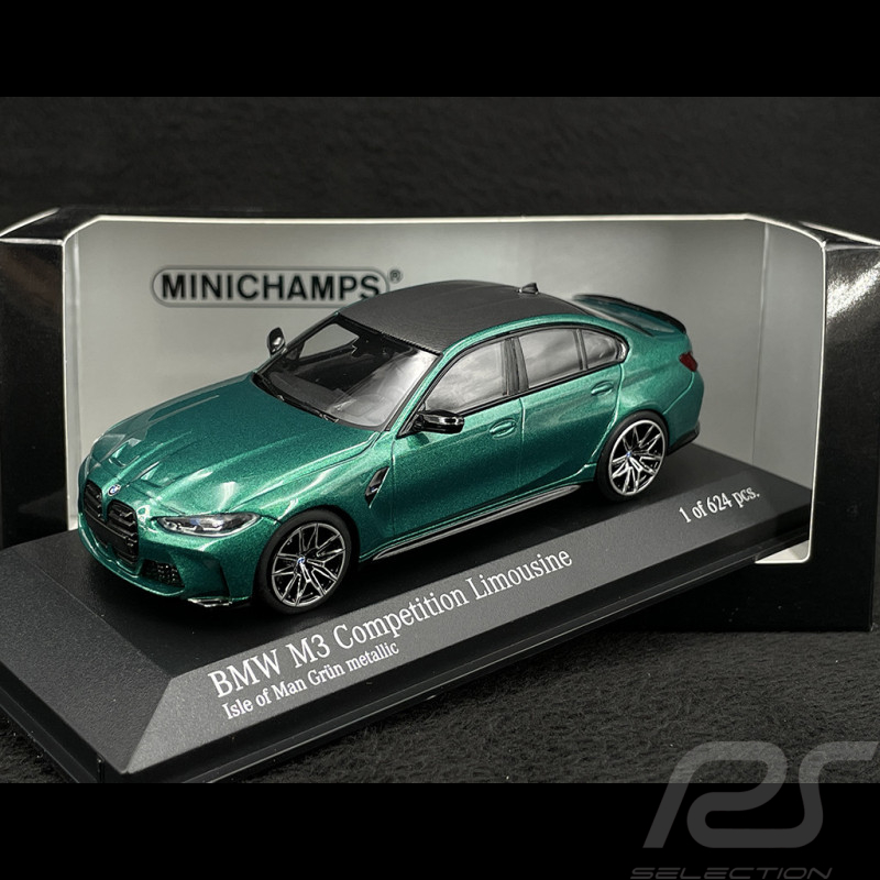 BMW M3 Competition Limousine 2020 Isle of Man Green 1/43 Minichamps  410020200