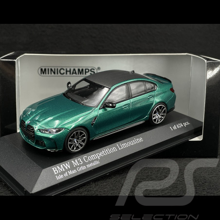 BMW M3 Competition Limousine 2020 Isle of Man Grün 1/43 Minichamps 410020200